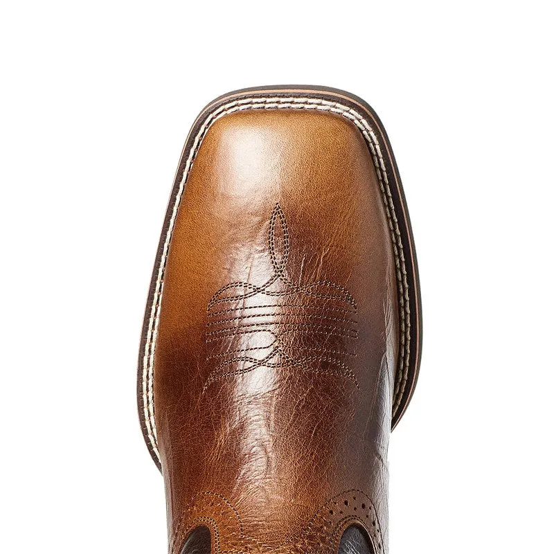 Square Toe Embroider Cowboy Western Men Boots