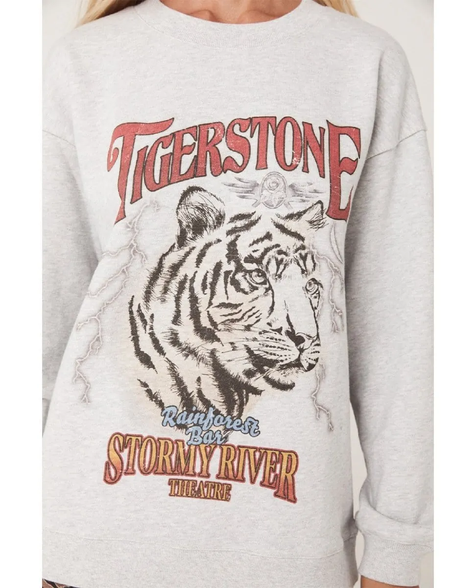 Stormy River Sweatshirt Grey Marle