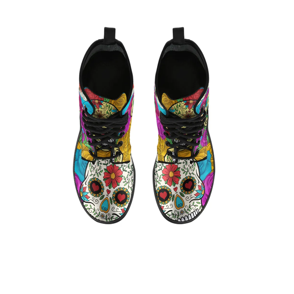 Sugar Skull and Roses - Boots