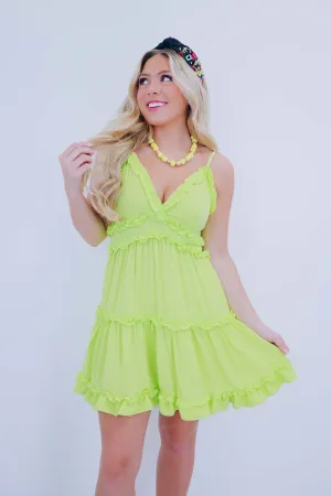 Sunny Dayz Ruffled Mini Dress - 5 Colors
