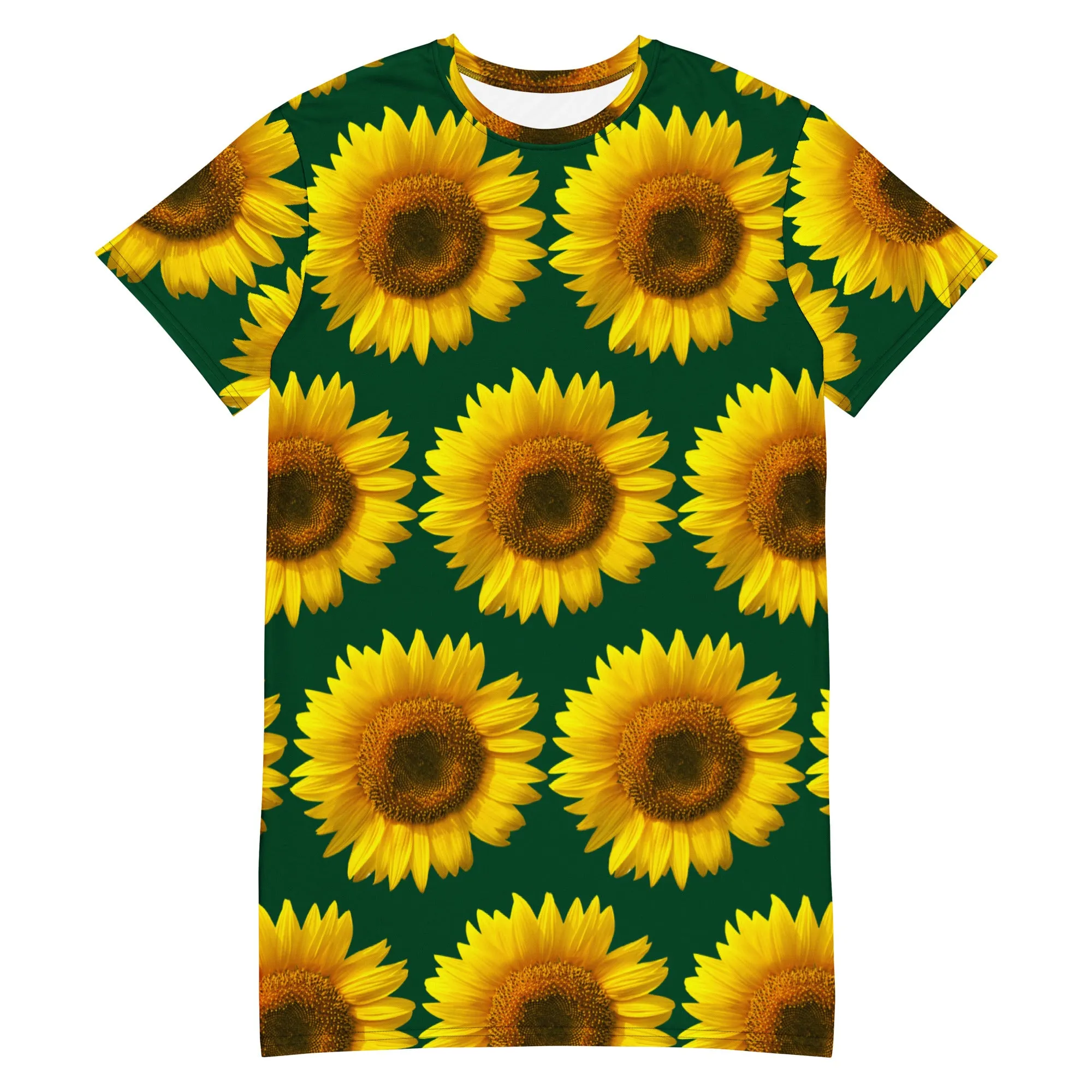 T-shirt dress Green Sunflower