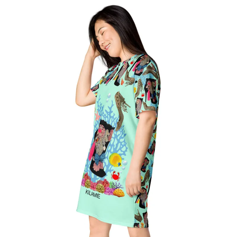 T-shirt dress Medusa Reef 'Ocean'