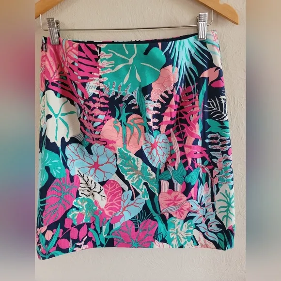 Talbots Tropical Botanical Skirt‎ , Multicolor, Size 2