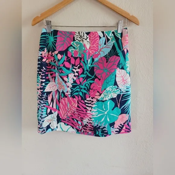 Talbots Tropical Botanical Skirt‎ , Multicolor, Size 2