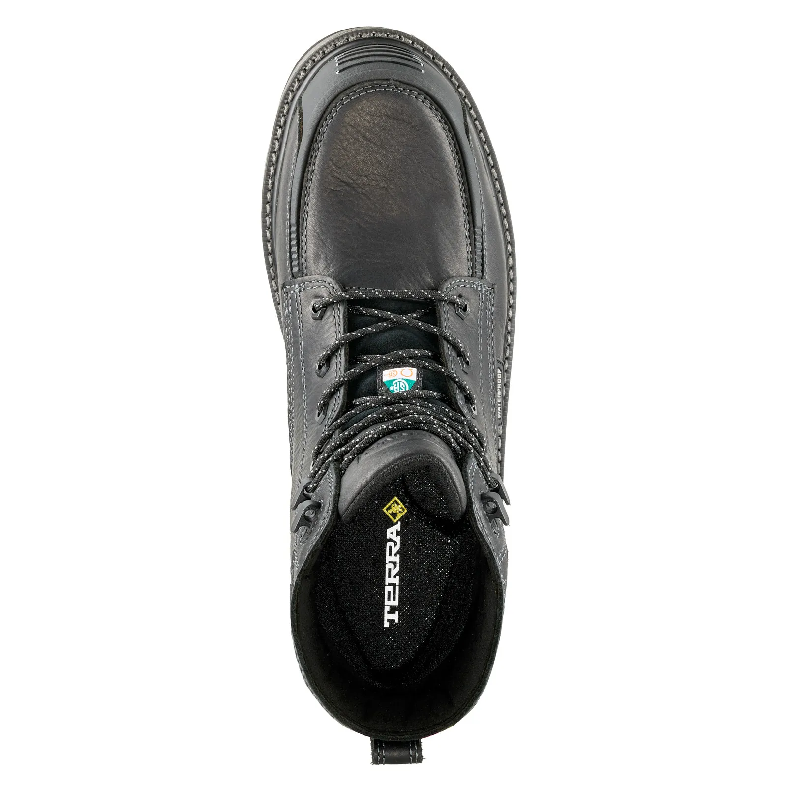 Terra Men's Ironstone 6" Comp Toe WP Safety Work Boot- Black- 839GBK