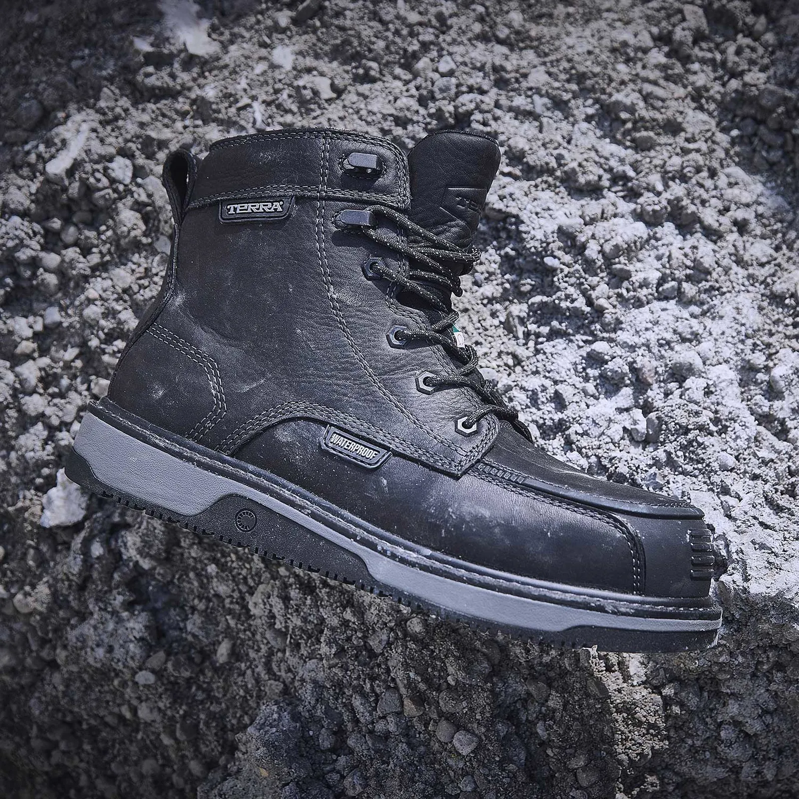 Terra Men's Ironstone 6" Comp Toe WP Safety Work Boot- Black- 839GBK