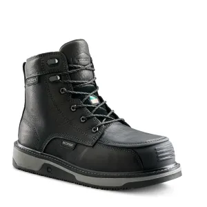 Terra Men's Ironstone 6" Comp Toe WP Safety Work Boot- Black- 839GBK