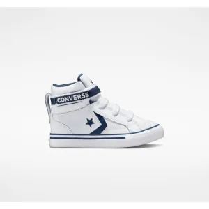 Toddler Pro Blaze Strap Hi - White, Navy & White