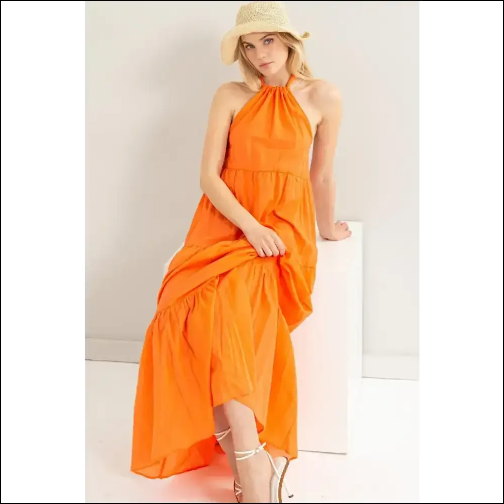 Unleash your Inner Goddess: Needful Things Halter Neck Maxi Dress Magic✨