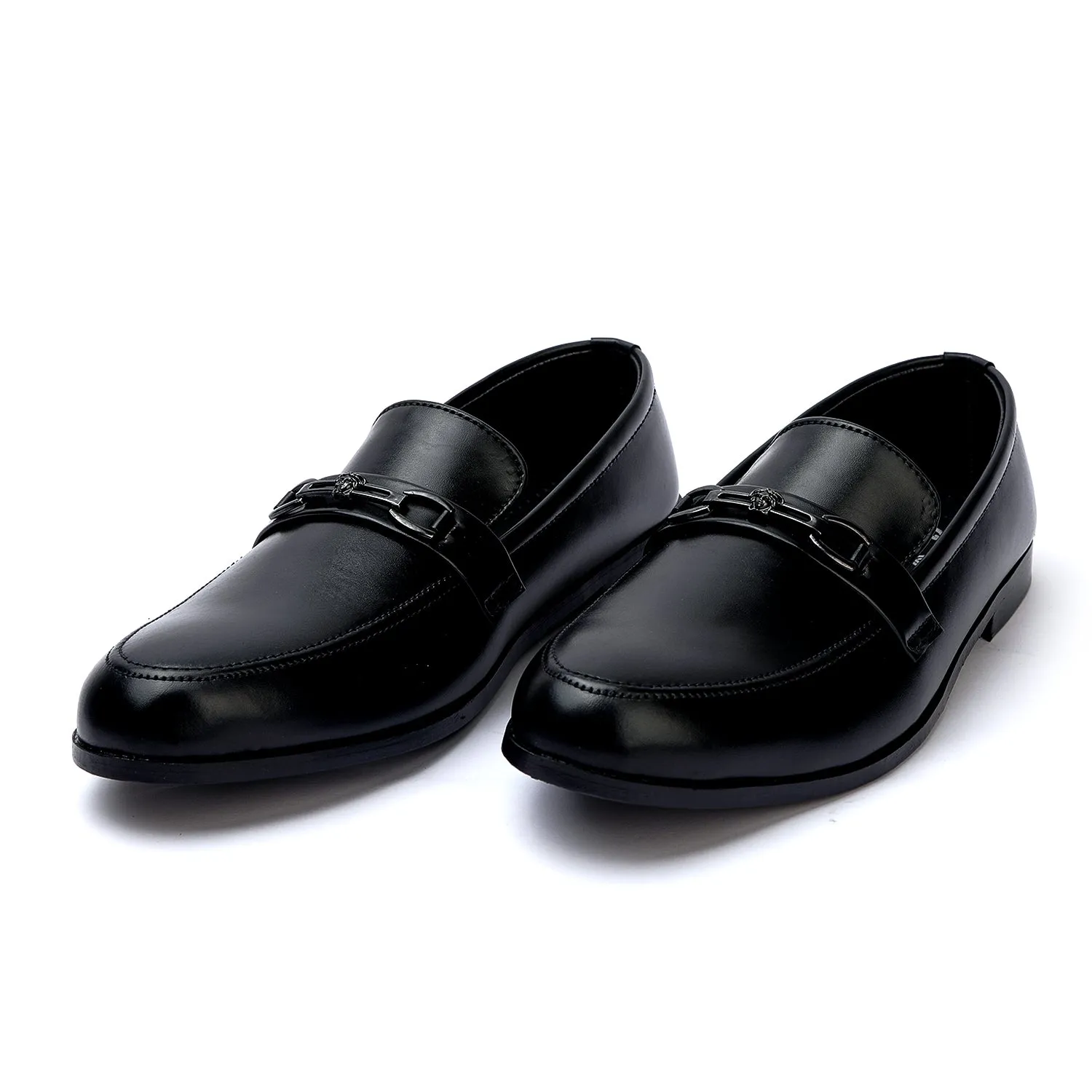 Valuable Perforated Leather - Classic Black Men’s Loafers