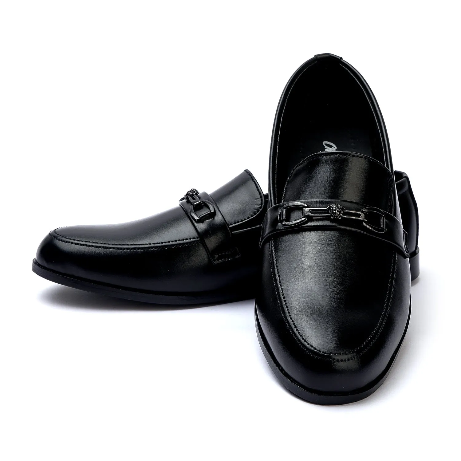 Valuable Perforated Leather - Classic Black Men’s Loafers
