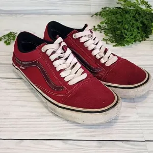 Vans Old Skool Pro  rumba red sneakers Men's Size 9
