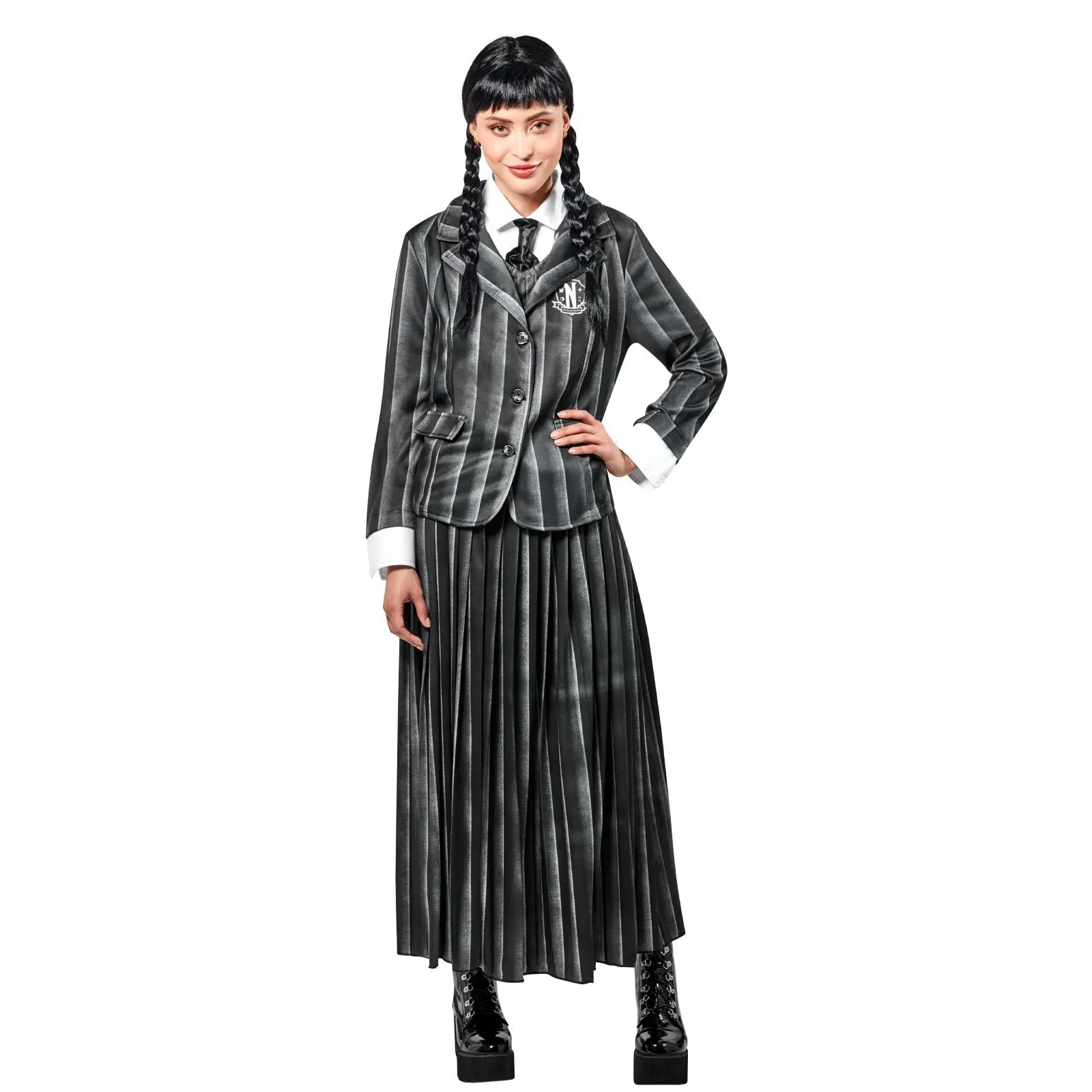 Wednesday Nevermore Academy Black Costume (Netflix), Adult