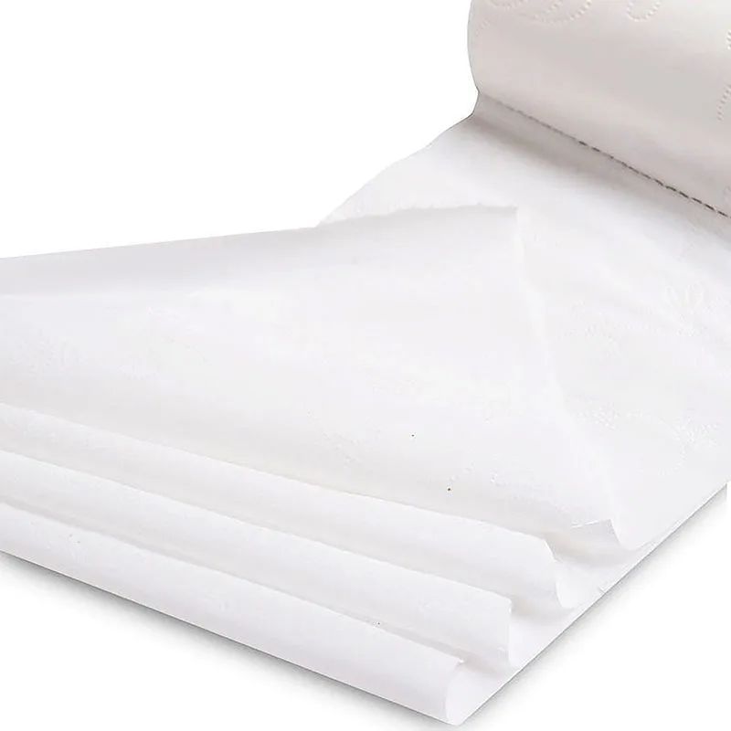 White toilet paper for household use