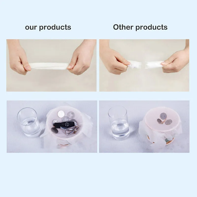 White toilet paper for household use