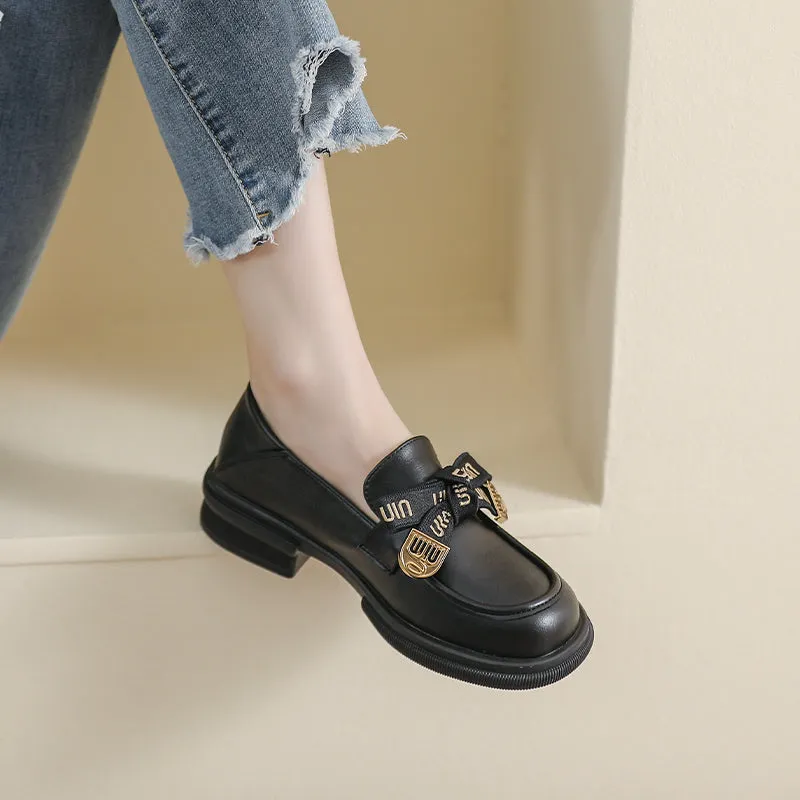 Women Stylish Fashion Bowknot Casual Loafers