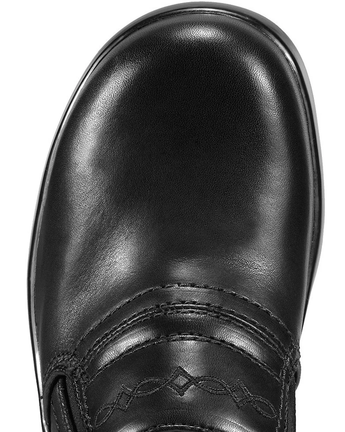 Women's Expert Safety Clog Slip-On Shoes - Composite Toe - Black - 10011976